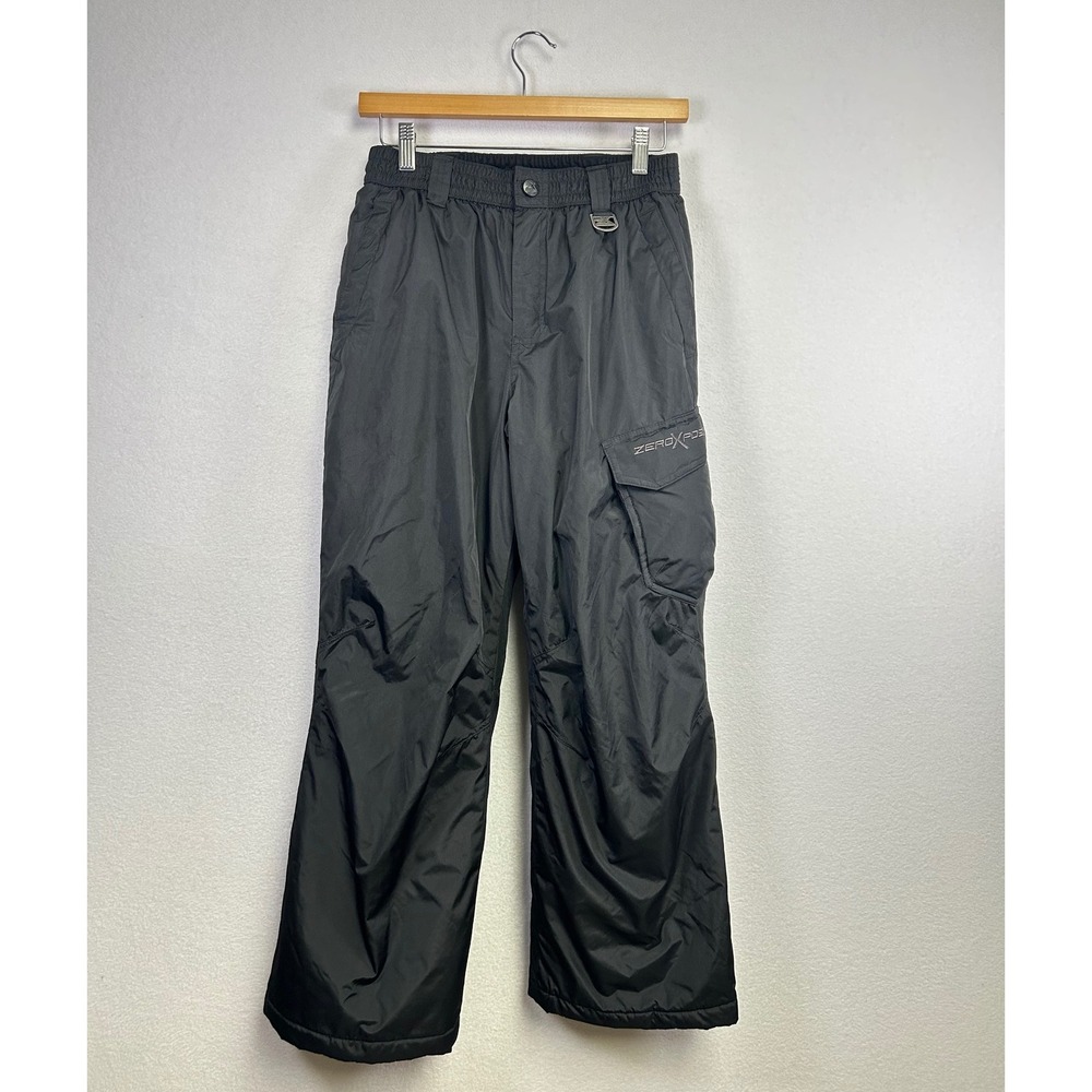 Zero Exposure Black Ski Snow Pants Girls Youth L 14 16 Insulated‎ Waterproof
